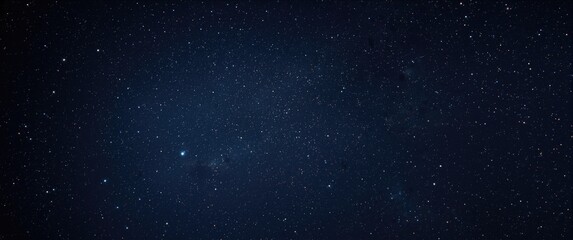 Fototapeta premium Colorful sharp star scattered night sky universe background