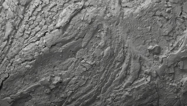 Detailed textured clay surface in grey color perfect for artistic sculpting