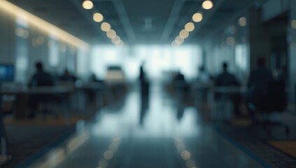Fototapeta premium Gentle blur on a corporate environment to serve as a calm background