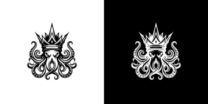 Octopus King - A Majestic Fusion of Sea Creature and Royalty.