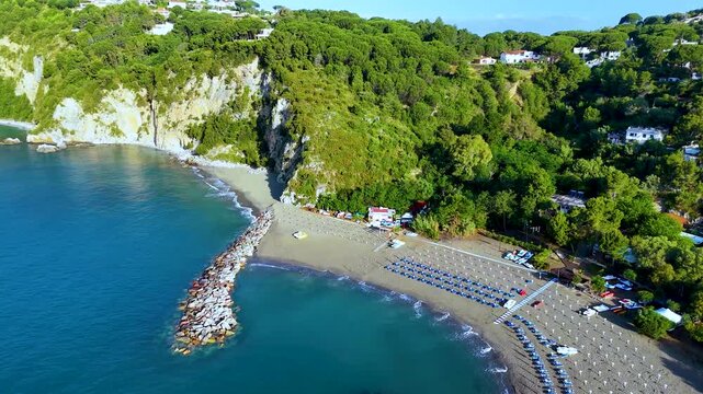 The coast near the city of Palinuro, Campania, Italy