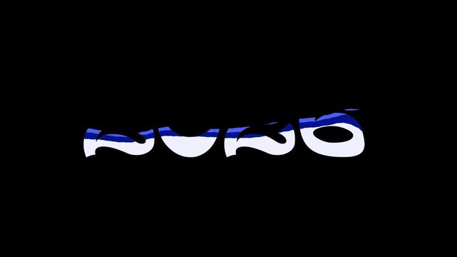 Dynamic animation reveals year 2026 in bold white font with blue wavy accents appearing as if liquid, set against a dark background, great for future concepts and countdowns.
