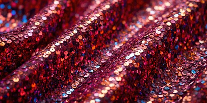 Dazzling sequin cloth texture optimized for editorial header background