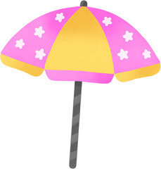 Obraz premium Cute star-patterned parasol