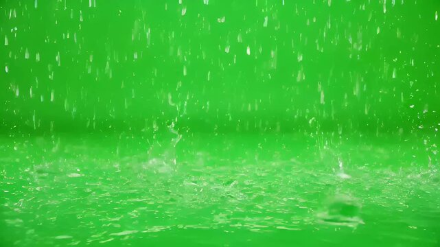 Ultra-realistic engineering team reviewing architecture on a green screen