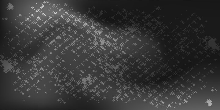 Abstract dark gray grunge grid pattern background with distressed texture effects. benner poster