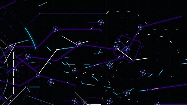 CyberTech FUI: Circuit Board Cyberpunk Widescreen View