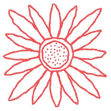 Line flower animation graphic