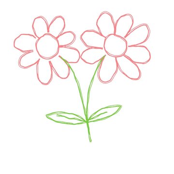Line flower animation graphic