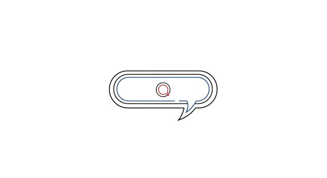 Simple speech bubble icon.