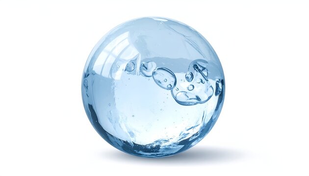 Water Sphere - A Captivating Display of Liquid in Perfect Form.