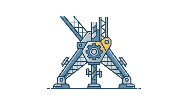 Industrial Crane Machinery Construction Equipment.