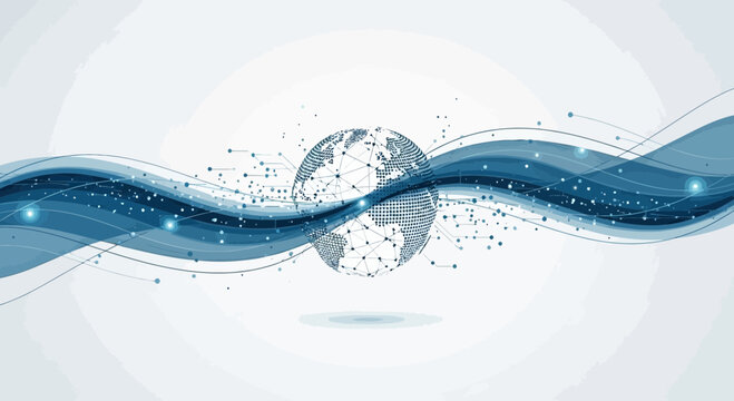 Global Digital Network Connection with Abstract Data Flow