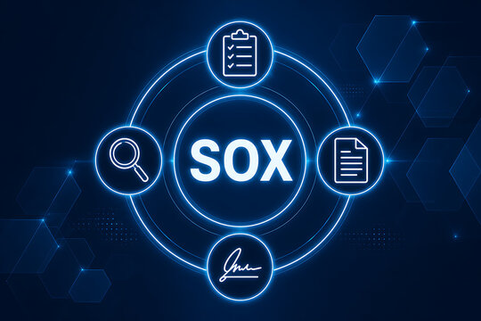 Sarbanes Oxley Act concept, U.S. federal law enacted in 2002 for corporate accounting control