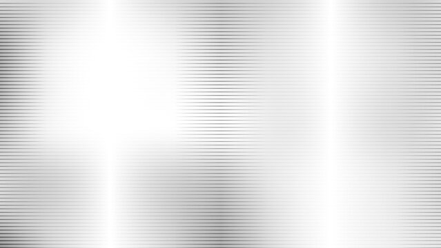 A metallic linear pattern defines this abstract vector background, featuring horizontal gray lines that fade into a bright white central glow for a clean industrial look.