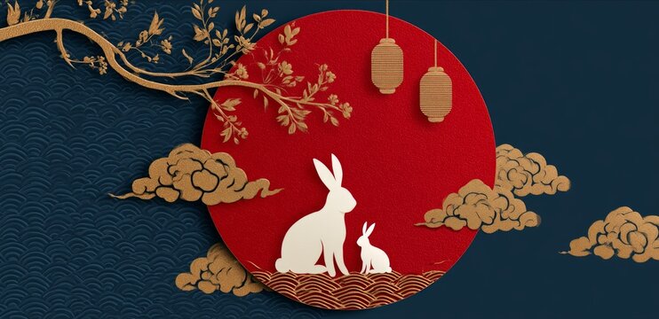 Chinese Mid-Autumn Festival Paper Cut Art