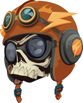 skull monkey chimp rider head