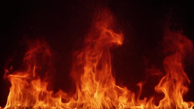 赤い炎が燃え上がる情熱背景動画