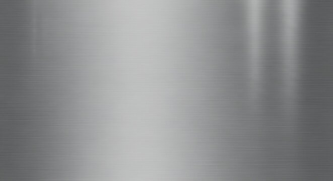 Brushed Stainless Steel Surface with Soft Gradient Reflection in Minimal Industrial Background