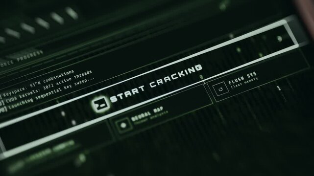 User taps the Start Cracking action button