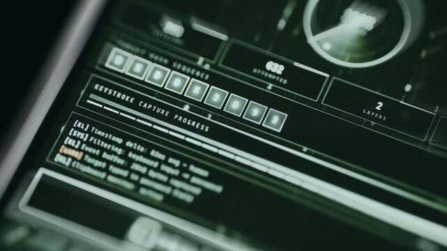 Digital hacking interface with password cracking process
