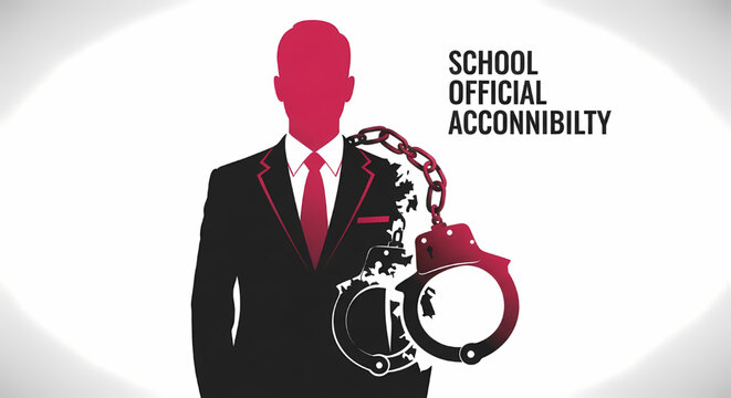 Conceptual illustration of a businessman in handcuffs