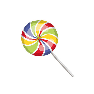Candy in sample drawing style isolated illustration