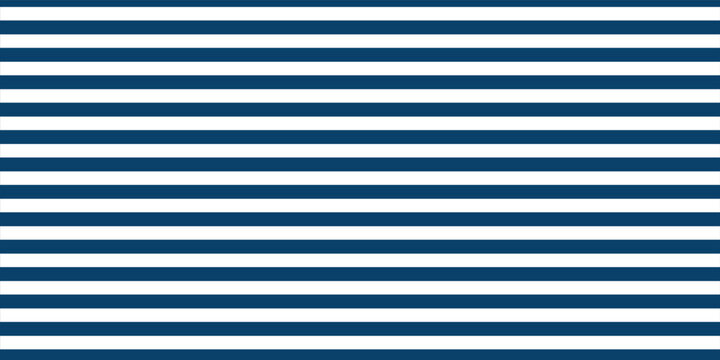 Horizontal Blue and White Striped Seamless Pattern Background