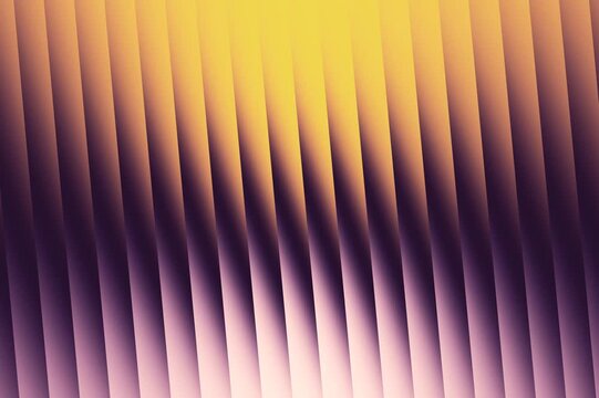 Abstract Golden Yellow and Purple Geometric Fin Waves Background, Modern 3D Slats Motion Graphics Loop