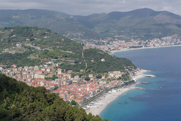 Naklejka premium Noli coastal city, Liguria region of Italy