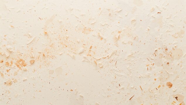 Light beige textured wall surface with subtle roughness and scattered debris