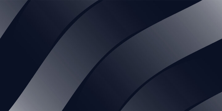 Abstract dark blue background with overlapping curved geometric panels