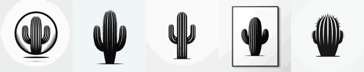 Vector silhouette of cactus © FirdianKrisna