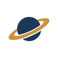 Saturn Planet Ring System Icon. © Ekodro