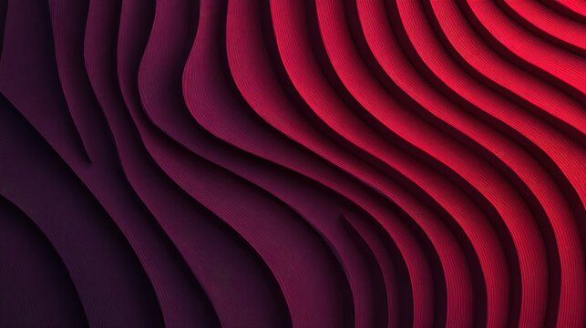 Flowing vertical bands exhibit a gradient of deep crimson to dark violet hues.