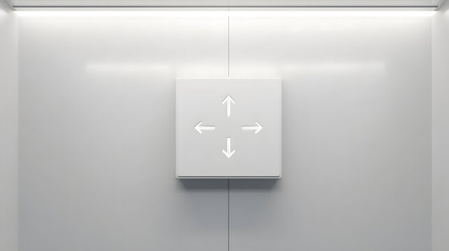 Minimalist interface symbolizing choice and decision-making for future opportunities