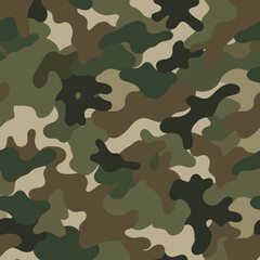 Fototapeta premium Military Camouflage Pattern Texture Close-up Photograph