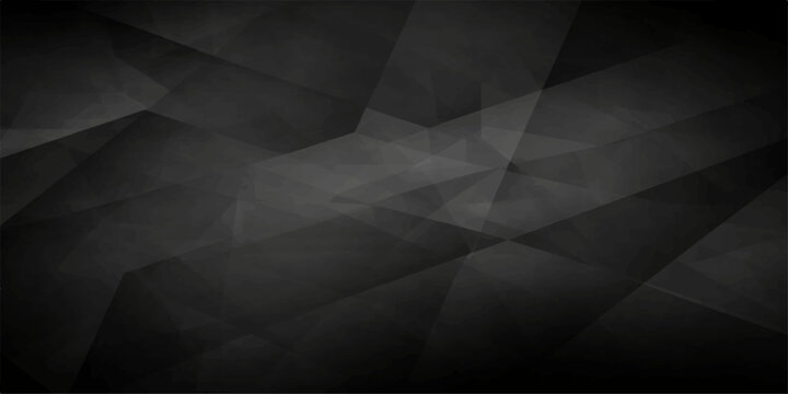 An abstract dark geometric background featuring a textured grunge pattern with black triangles on an old crumpled paper surface vector illustration