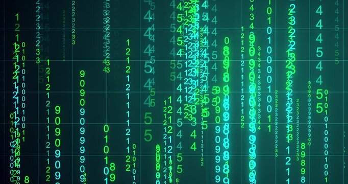 Fintech dollar price and oil barrel price growing conceptual background. Matrix data stream hacker like algorithm screen. Machine learning Digital transformation Cryptocurrency trend showing backdrop.