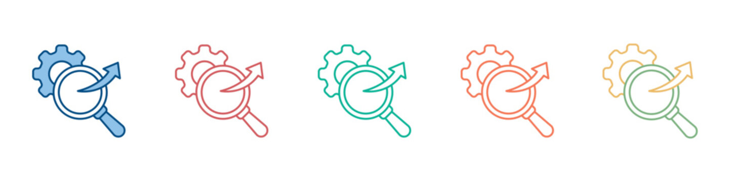 Seo Icon Set Multiple Style Collection