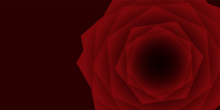 Valentine's day greeting card templates with realistic of beautiful red rose on background