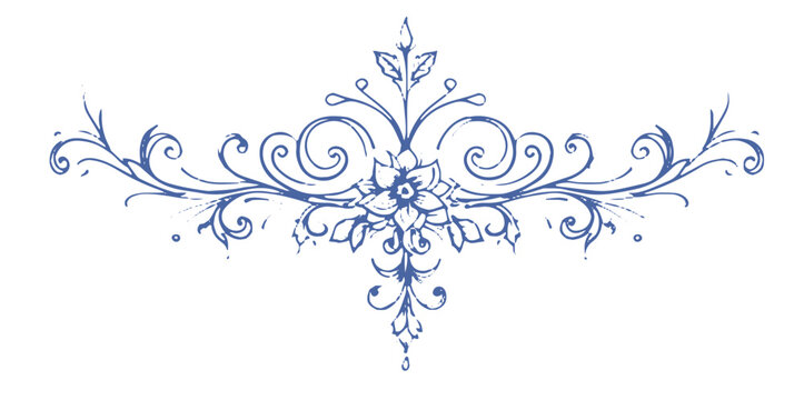 Calligraphic page dividers. Retro decoration, book ornament, chapter and elegant separator