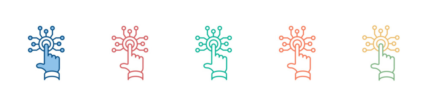 Digitalization Icon Set Multiple Style Collection