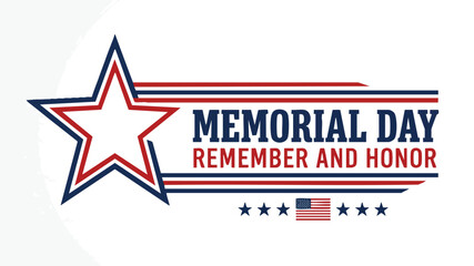 Fototapeta premium Tribute to Memorial Day, a United States holiday dedicated to honoring military personnel who died in service.