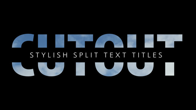 Split Cutout Titles
