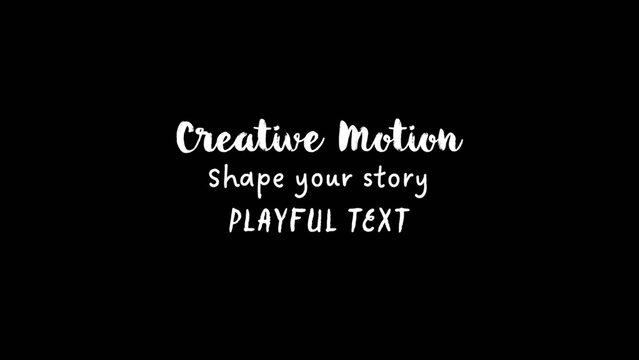 Playful Creative Text