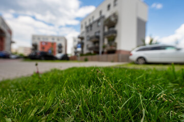 Zarządzanie zielenią - koszenie trawy na osiedlu © WATCH_MEDIA_HOUSE