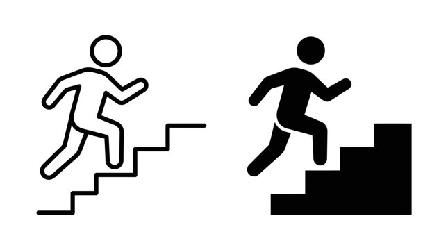 Figures Climbing Staircases with Different Approaches