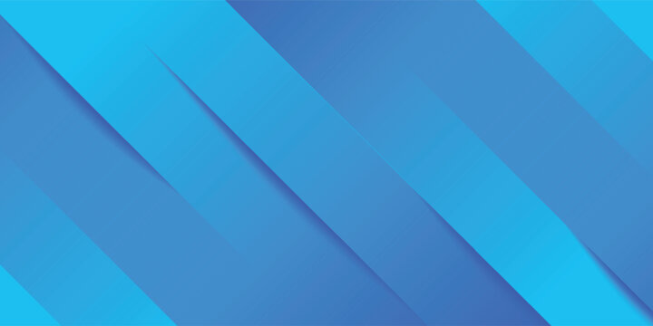 Abstract bright blue and cyan geometric background with elegant layered diagonal stripes. Vibrant modern backdrop featuring soft shadows, smooth cool gradients, and a clean minimalist tech design