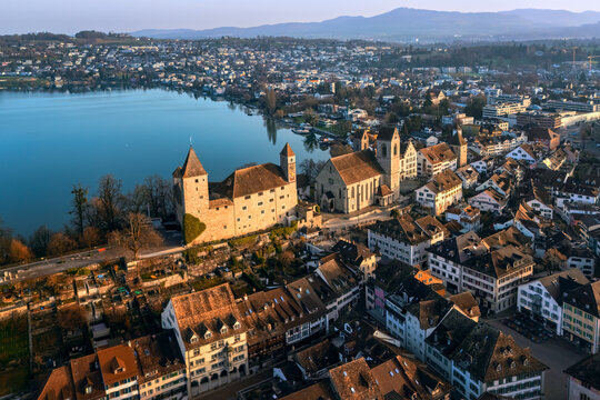 Rapperswil-Jona historical town on Lake Zurich, Switzerland